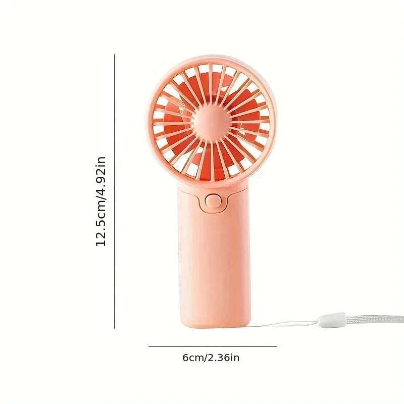 Mini Ventilador Portátil de Mano 2025 - Tamaño de Bolsillo, Silencioso y Ligero