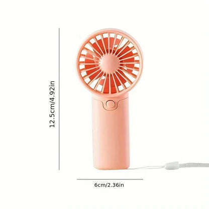 Mini Ventilador Portátil de Mano 2025 - Tamaño de Bolsillo, Silencioso y Ligero