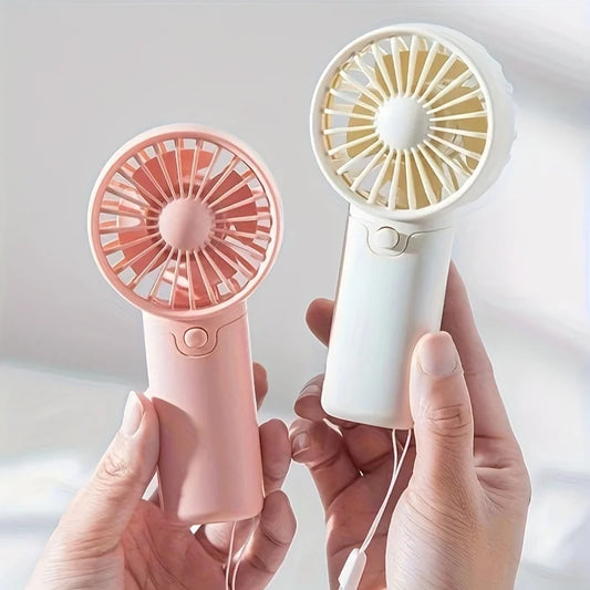 Mini Ventilador Portátil de Mano 2025 - Tamaño de Bolsillo, Silencioso y Ligero