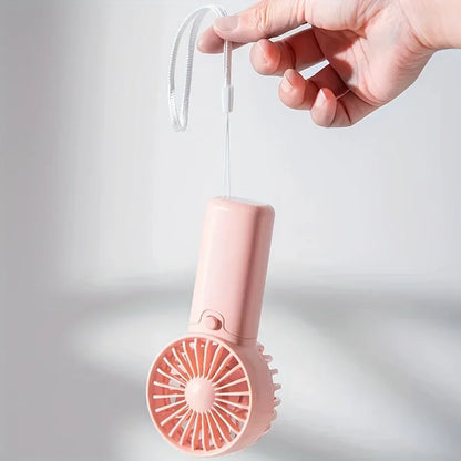 Mini Ventilador Portátil de Mano 2025 - Tamaño de Bolsillo, Silencioso y Ligero