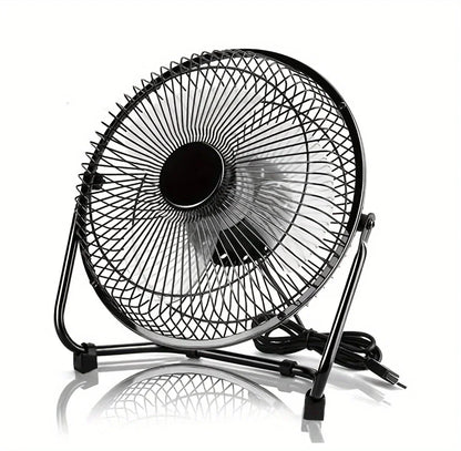Ventilador de Escritorio USB (4/6/8 Pulgadas) - 2 Velocidades y Rotación de 360°