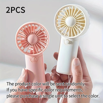 Mini Ventilador Portátil de Mano 2025 - Tamaño de Bolsillo, Silencioso y Ligero