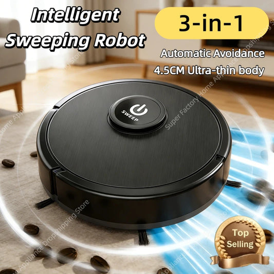 Robot Aspiradora Inteligente 3 en 1 - Limpia - Recoge - Trapea