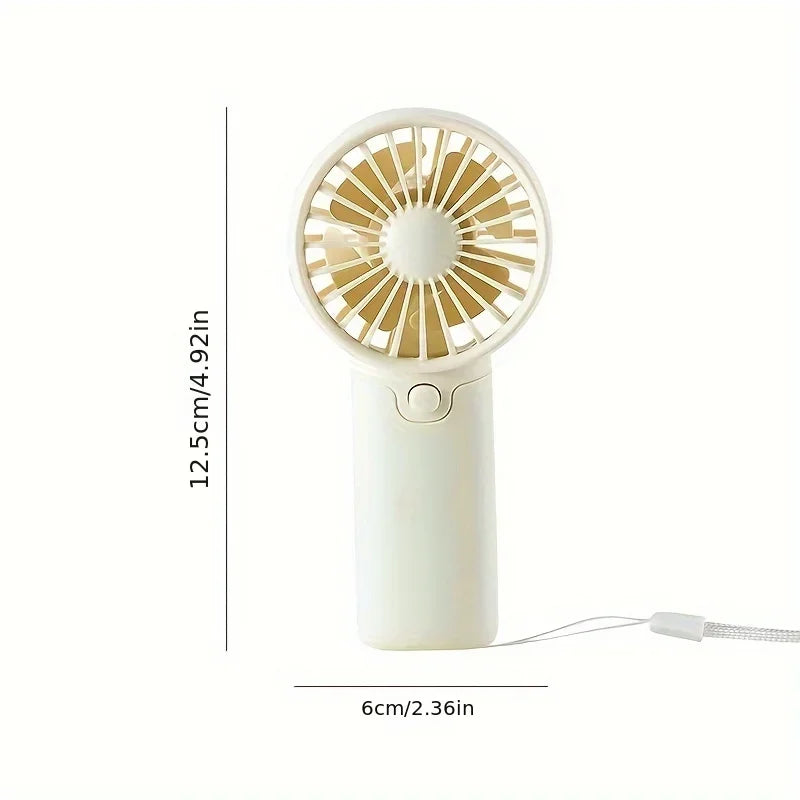 Mini Ventilador Portátil de Mano 2025 - Tamaño de Bolsillo, Silencioso y Ligero