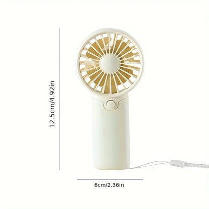 Mini Ventilador Portátil de Mano 2025 - Tamaño de Bolsillo, Silencioso y Ligero