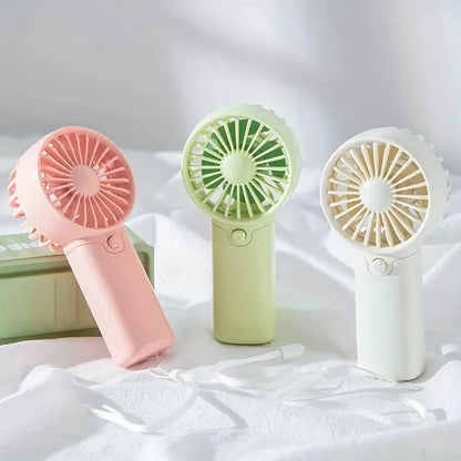 Mini Ventilador Portátil de Mano 2025 - Tamaño de Bolsillo, Silencioso y Ligero