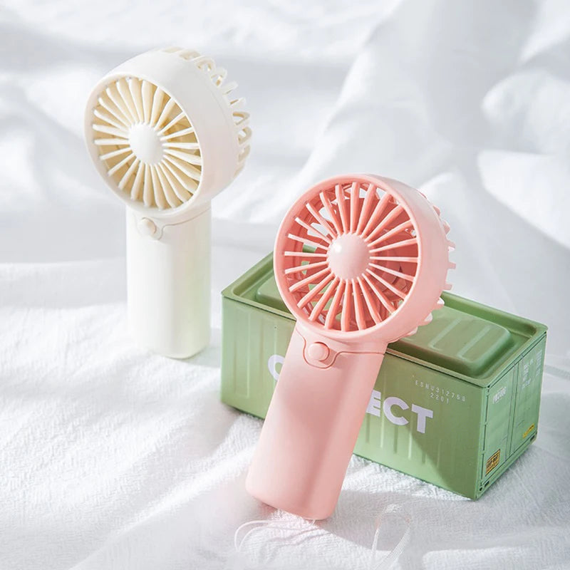 Mini Ventilador Portátil de Mano 2025 - Tamaño de Bolsillo, Silencioso y Ligero