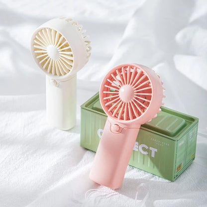 Mini Ventilador Portátil de Mano 2025 - Tamaño de Bolsillo, Silencioso y Ligero