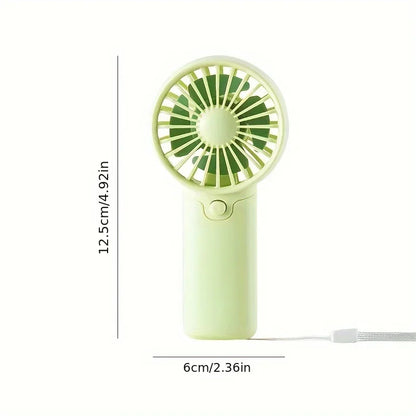 Mini Ventilador Portátil de Mano 2025 - Tamaño de Bolsillo, Silencioso y Ligero